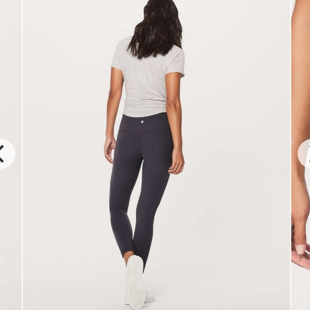 lululemon athletica Women's High-Rise Dark Gray Leggings